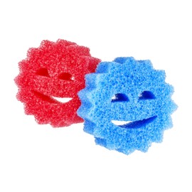 Sparkleen Smiley Color Sponges - Scratch-Free Multipurpose Dish Sponges for Kitchen, Bathroom & Household Cleaning