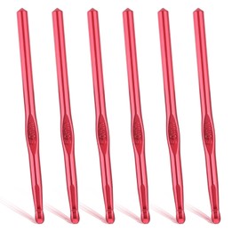 8 mm Crochet Hook Knitting Needle 6 PCS Aluminum Bulk Crochet Hooks US Size 11 Large Crochet Hooks for Craft Yarn Weave Beginners Women Adults