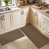 BEQHAUSE Kitchen Rugs and Mats 2PCS, Non-Slip Kitchen Mats for