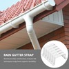 Generic Aluminum Downspout Strap Positioner with Screws 6.49X2.95X0.98In Gutter Drainage