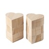 6 Piece Small Wooden Box Unfinished Wooden Treasure Box with