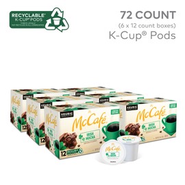 McCafe Irish Mocha, Keurig Single Serve K-Cup Pods, Flavored Coffee, 72 Count (6 Packs of 12)