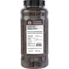 52USA Whole Black Peppercorns, 18oz (Pack of 1), Peppercorns for Grinder Refill, Gluten-Free, Kosher, Non-GMO, All Natural Black Pepper, Perfect for Cooking & Seasoning