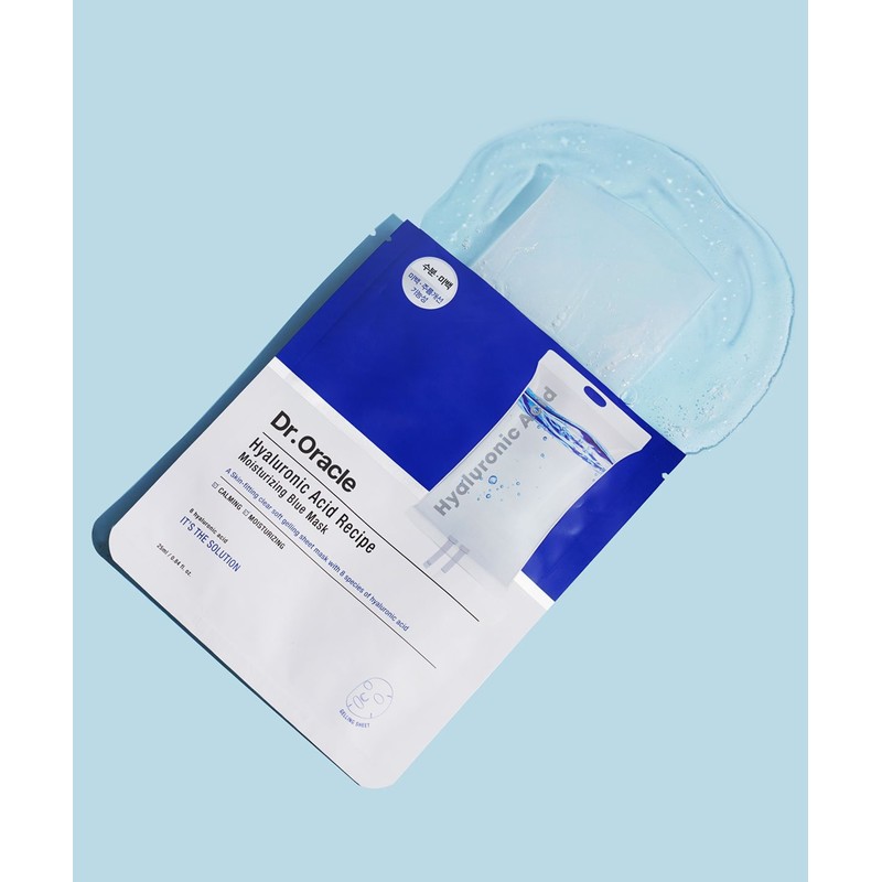Dr. Oracle [3pack] Hyaluronic Acid Recipe Moisturizing Blue Mask (10