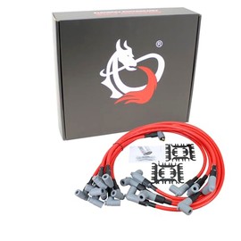 Dragon FIRE Performance - Juego de cables de bujía de alta energía de 10 mm compatible con todos los HEI Chevy SBC BBC 283 307 327 350 383 390 400 454 V8 Electronic Short Block Big Block OEM Fit