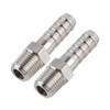 Quick Connectors for Fluted Hoses, 2 Pieces 1/4" Stainless Steel