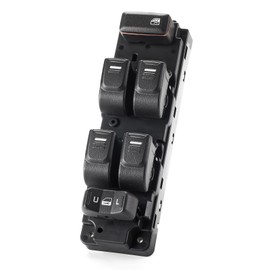 SOAESCN Power Window Switch Driver Side for 2004-2012 Chevy Colorado GMC Canyon, 2006-2010 H3, 2009-2010 H3T Front Left Master Door Lock Switch Button Control OE# 25779767 15141484 15205242 15234383