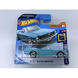 2020 Hot Wheels '65 Ford Mustang Convertible Turquoise 5/10 HW Screen Time 59/250 (Short Card) 007 Thunderball