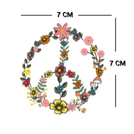 10 x Hippie Temporary Tattoo Lasts 1 week harmony Peace love and happiness hamsa hand sun green heart ying yang