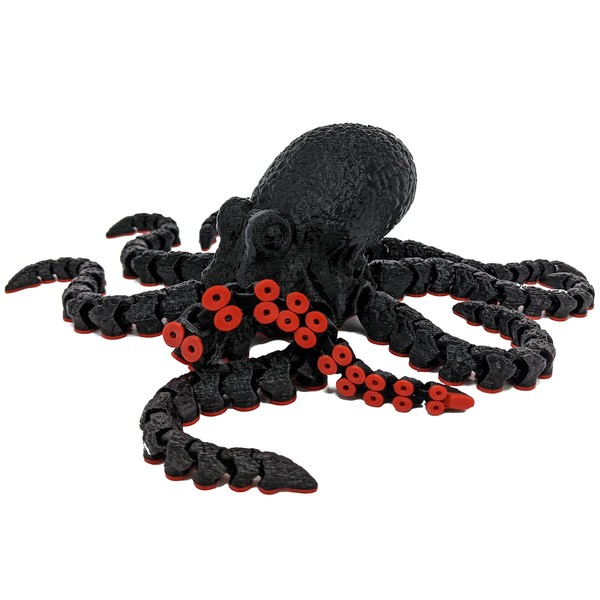 3D Printed Octopus - Customizable, Made to Order Articulated Animal