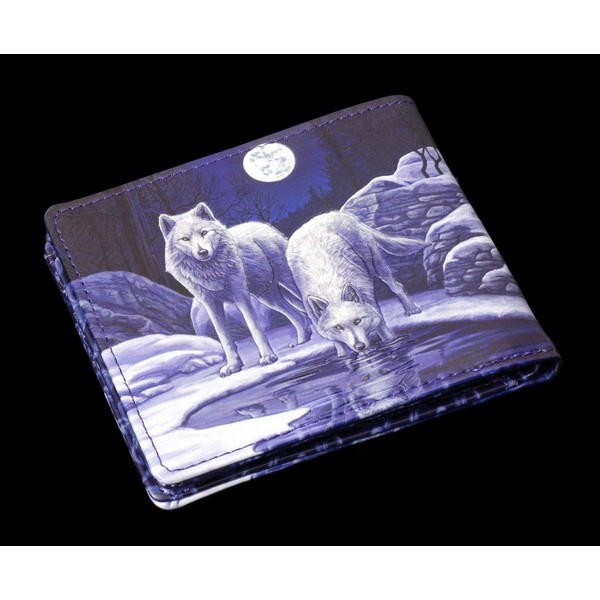 Mens Wolf Warriors of Winter Embossed Wallet | Fantasy Wallet