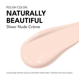 RC Red Carpet Manicure Esmalte de Uñas LED Gel Naturally Beautiful, Nude Transparente Crema, 9 ml