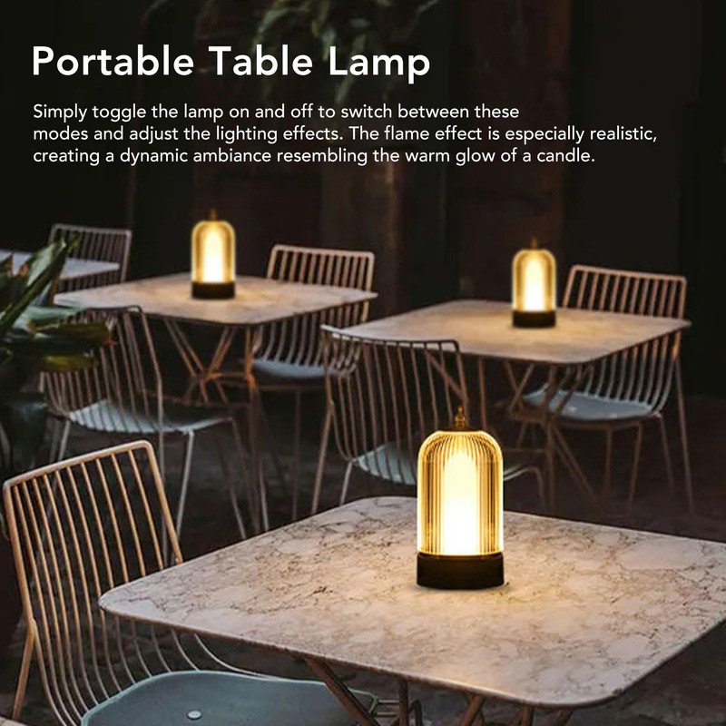 Portable Table Lamp Cordless Lantern LED Table Lamp 3 Lighting