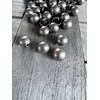 Dark Silver Domed Small Metal Buttons Hemisphere with Eyelet 11