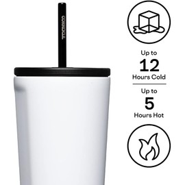 Corkcicle White 30 oz Insulated Plastic Tumbler Cup (Florida Gators)