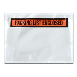 Packing List Enclosed, 5-1/2" Length x 7-1/2" Width, Panel Face Envelope Top Load (Case of 1000)