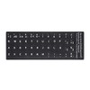 2 PCS Spanish Keyboard Stickers with Non-Transparent Black Background &