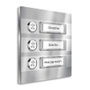 Doorbell Stainless-Steel 3 Push-Buttons – LED-Illumination of nameplate & Push-Buttons