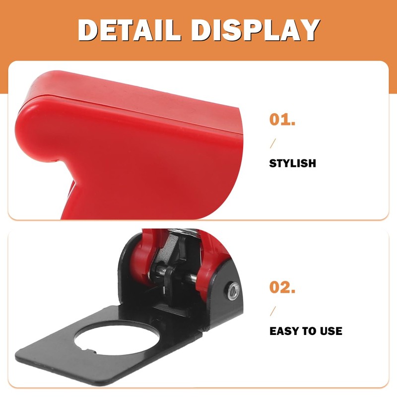 SOLUSTRE Plastic Toggle Switch Cover, 6pcs Dustproof Safety Waterproof Safety