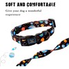 Roses&Poetry Dog Collar with Colourful Star Patterns, Adjustable Durable Puppy