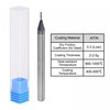 sourcing map Square Nose End Mill, 1mm Tip Dia Solid