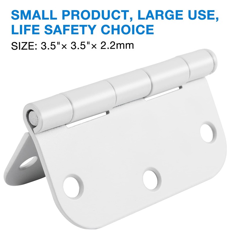 12 Pack Interior 3.5" Door Hinges for Doors 3 1/2