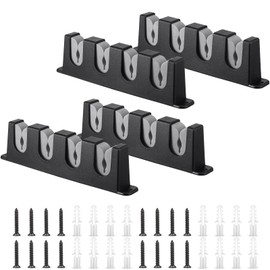Sratte 4 Pcs Rod Holders for Fishing Boat Wall Mount Fishing Pole Holders Horizontal EVA Foam Rack Summer Boat Garage Accessories for Men Gifts, 9.7 Inch(Gray)