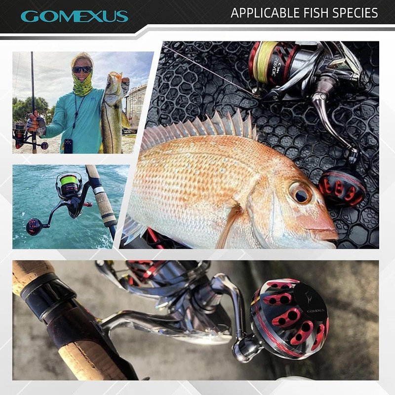 GOMEXUS Power Knob Compatible with Shimano Daiwa Spinning Reel Handle