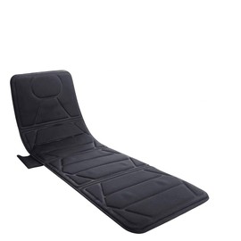 Evertone 10-Massage Vibrating/Heat Massaging Mattress Pad Black