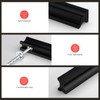 homdiy 10 Pack Adjustable Black Cabinet Pulls 1" to 4"