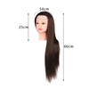GARENDE Professional Hair Styling Mannequin Head with Long Brown Hair