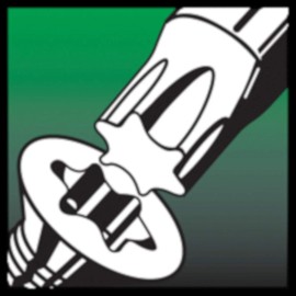 EKLIND 25911 Ergo-Fold Fold-Up Hex Key Allen Wrench - 9Pc Set SAE Inch Sizes 5/6