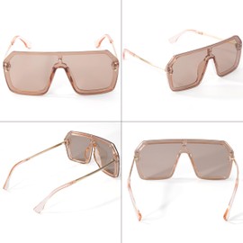 Heveer Sunglasses Women's Polarised UV400 Fashionable Sunglasses for Men and Women Protection, champagne