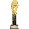 Customizable 11" Fireball Kickball Black Star Trophy Award, Engrave Now