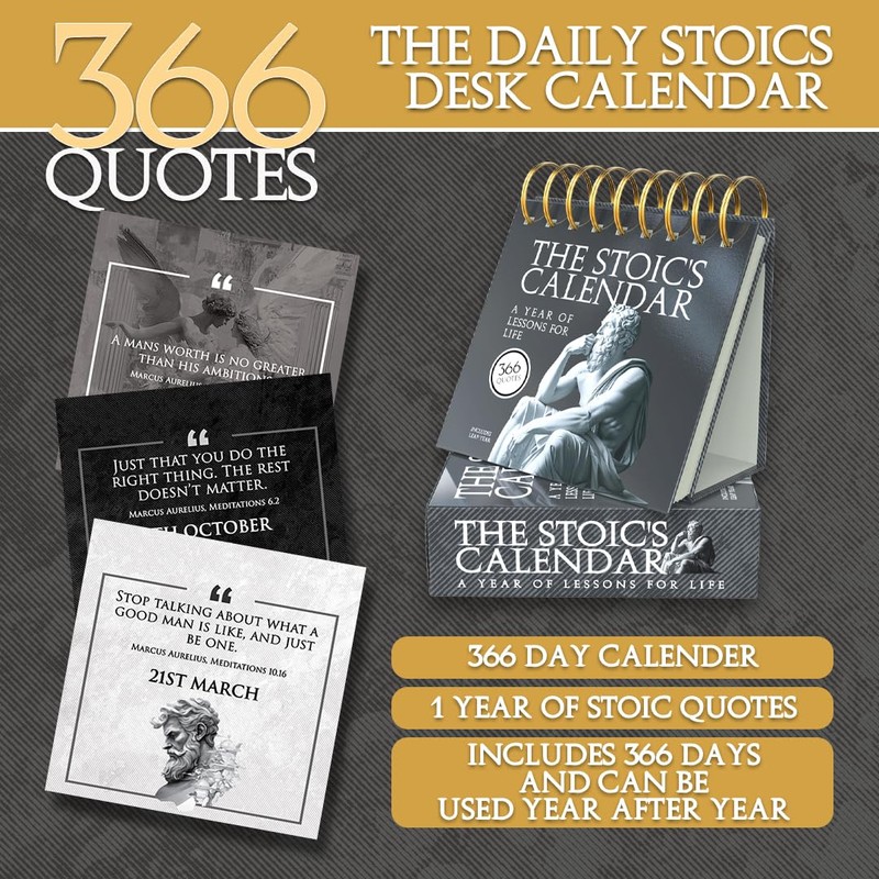 Daily Stoic Desk Calendar – 366 Day Perpetual Calendar UK