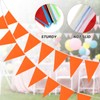 PATIKIL 60pcs Pennant Banner Flags 100ft String Hanging Triangle Flags