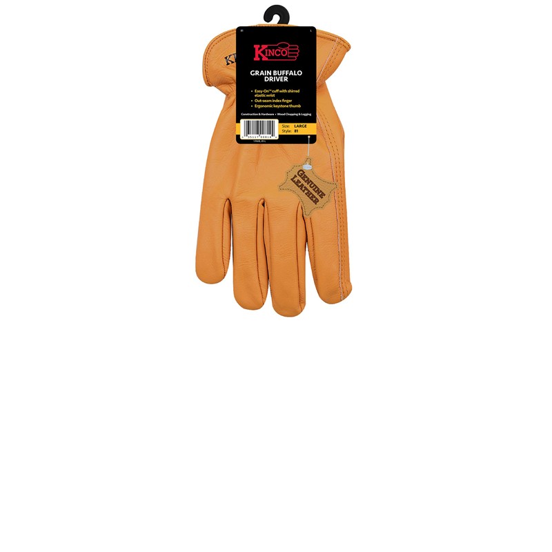 Kinco Kinko Gloves 81 Medium Water Cowhide Unlined Grain Buffalo