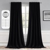 Cortinas opacas MIULEE con pestaña trasera de 267 cm de