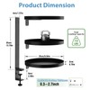 ROLIZOE 360 Rotating Clamp-on Desk Shelf Organizer Above or Below