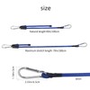 GOLDEROC Adjustable Bungee Cords With Carabiner Clips – 4 Pack,