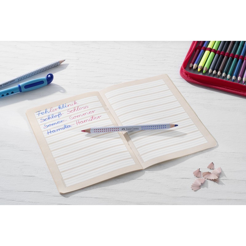 Faber-Castell 110910 Jumbo Grip Bi-Colour Pencil for Hyphenation and Correction,