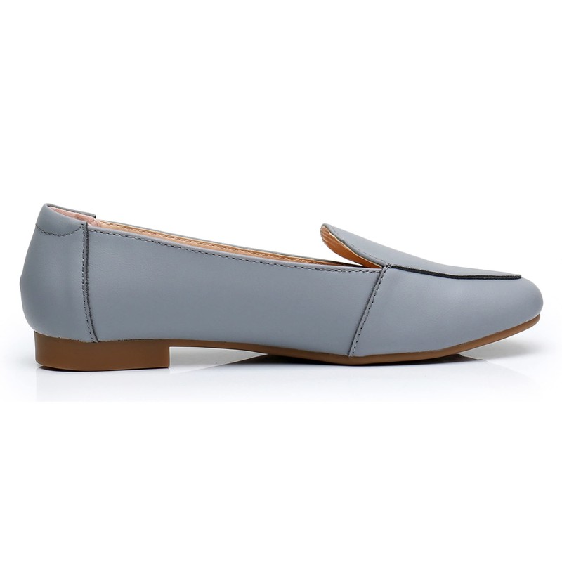 VenusCelia Zapatos planos encantadores para mujer, Gris azul, 9 US
