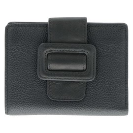 Picard PAOLA Women's Genuine Leather Purse Medium with Press Stud Purse Everyday Going Out, black