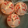HOSY 10 Count Lantern with 11' White Wire String Lights,