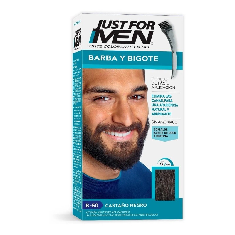Tinte Para Caballero Just For Men Barba Y Bigote Castaño