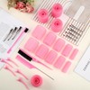 5 Sizes Self Grip Hair Rollers Set, 64 Pcs Rollers