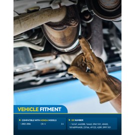 PHILTOP Direct-Fit Catalytic Converter Kit W/Gasket Compatible with Honda 2002-2006 CR-V 2.4L Replace# 16462, 16167, 642288, 40402 (EPA Compliant)