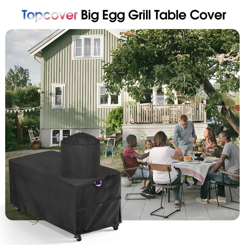 Topcover Grill Cover Compatible with Large Big Green Egg, 72