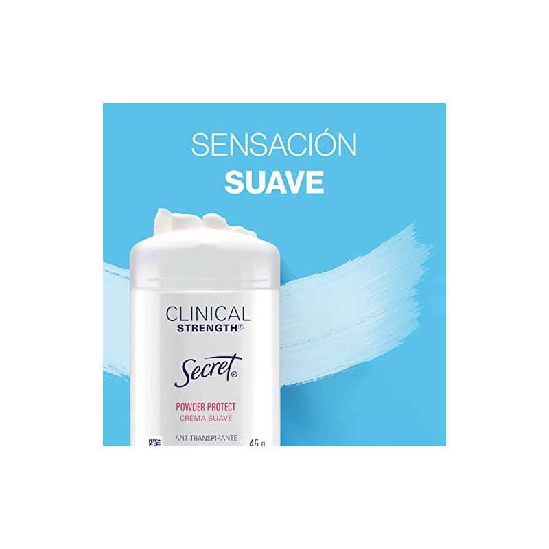 Secret Desodorante Secret Clinical Powder Protect 2 Unidades, 45gr, empaque
