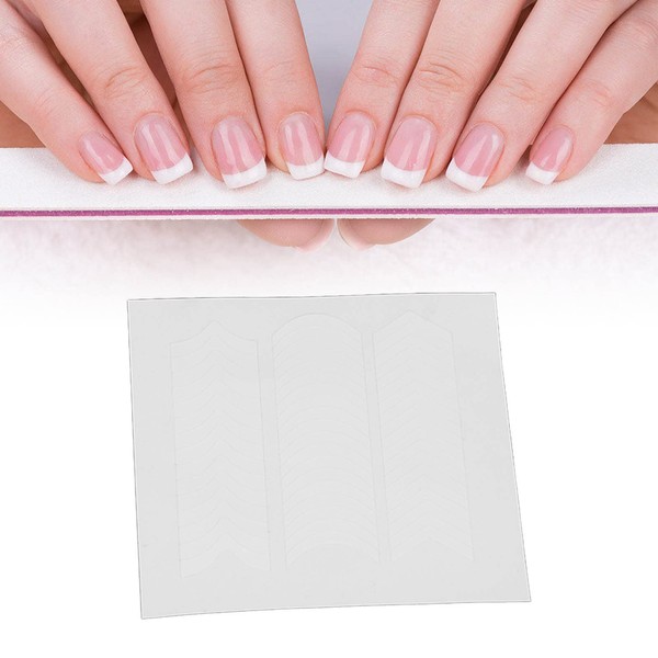 Uñas de Punta Francesa Autoadhesivas Manicura Francesa Pegatinas de Arte